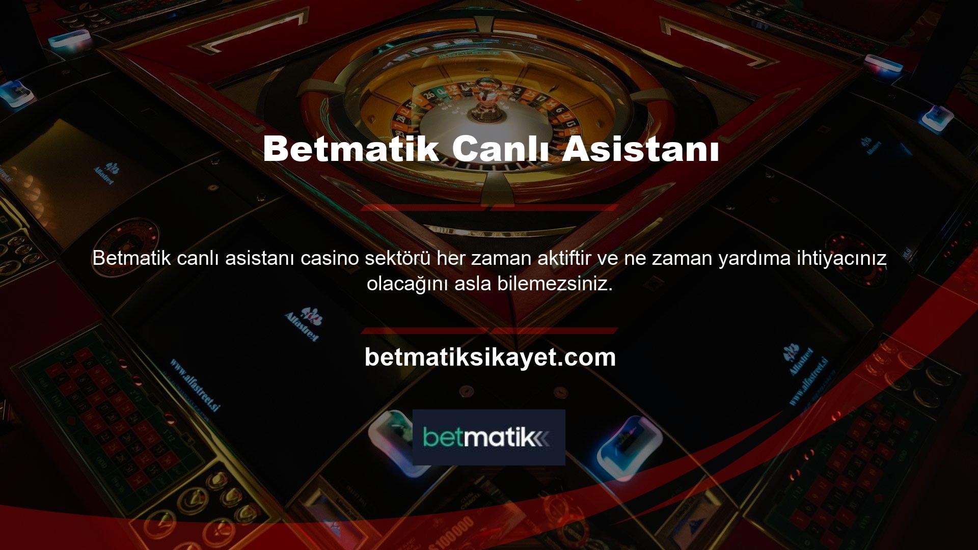 Bu nedenle Betmatik casino desteği ile 7/24 Betmatik almak çok önemlidir